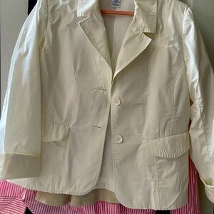 White cotton blazer Jghook size 10 excellent condition
